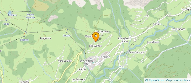 localisation de l'entreprise LA BELLASTAT à HAUTELUCE