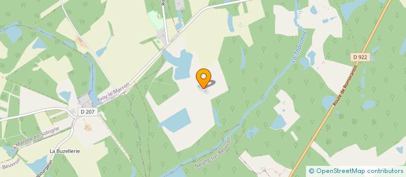 localisation de l'entreprise LA BELLE  CHAUMONT-SUR-THARONNE