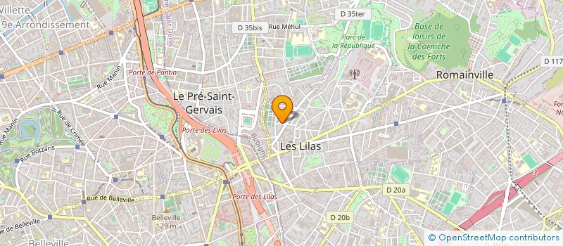 localisation de l'entreprise LA BELLE à LES LILAS
