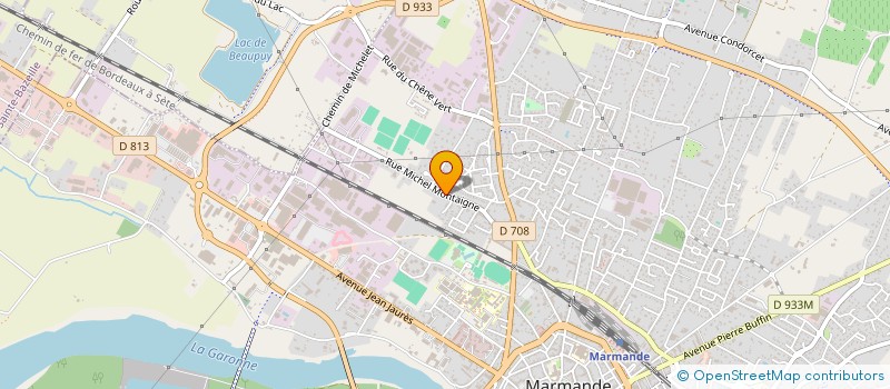 localisation de l'entreprise LA BELLE  MARMANDE