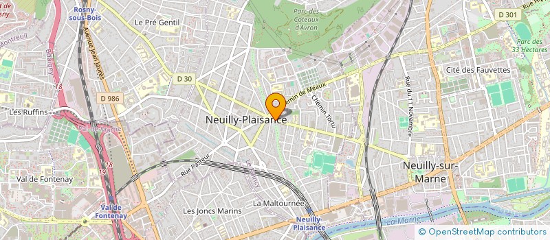 localisation de l'entreprise LA BELLE à NEUILLY-PLAISANCE
