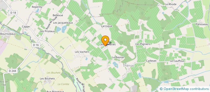 localisation de l'entreprise LA BELLE à THENAC