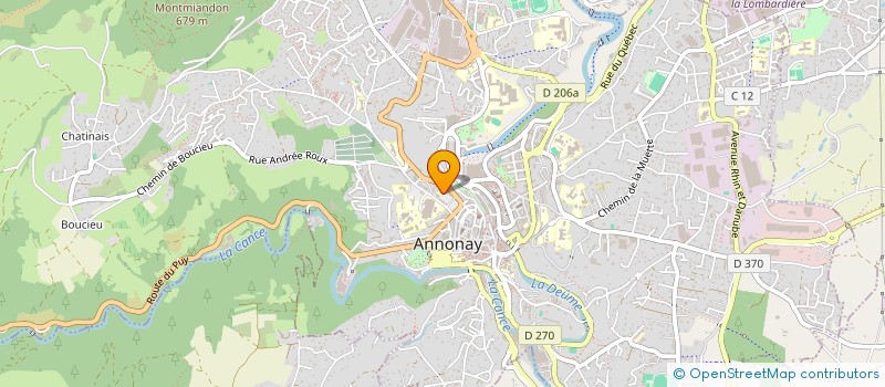 localisation de l'entreprise LA BELLE ABEILLE à ANNONAY