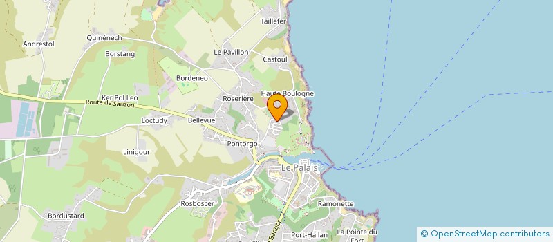 localisation de l'entreprise LA BELLE ACADIENNE  LE PALAIS