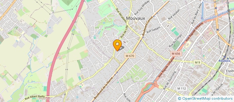 localisation de l'entreprise LA BELLE ADRESSE à MOUVAUX