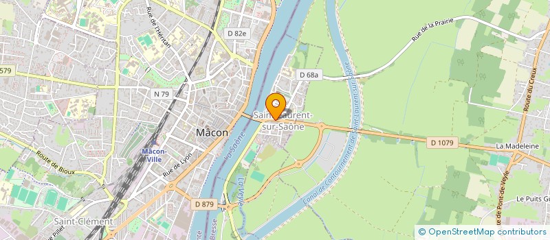 localisation de l'entreprise LA BELLE AFFAIRE  SAINT-LAURENT-SUR-SAONE