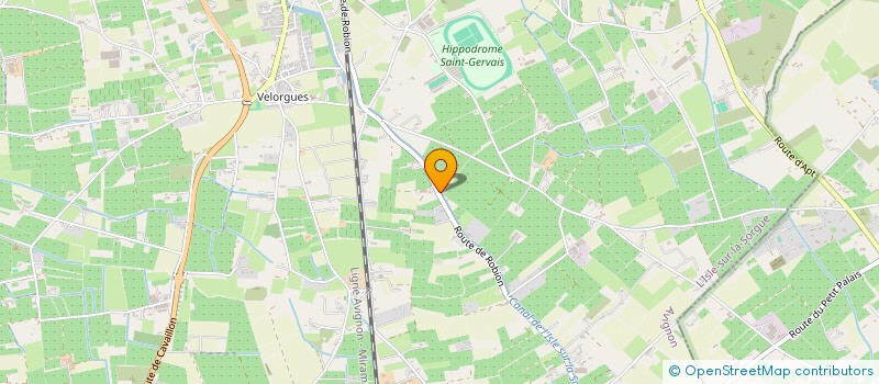 localisation de l'entreprise LA BELLE AFFAIRE  L ISLE SUR LA SORGUE