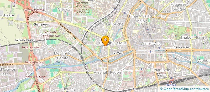 localisation de l'entreprise LA BELLE AFFAIRE DE L'ECRITURE A LA SCENE à RENNES