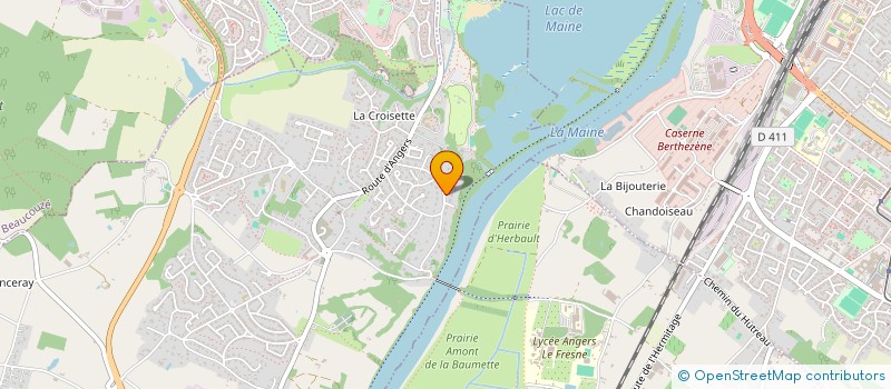 localisation de l'entreprise LA BELLE ANGERIE à BOUCHEMAINE