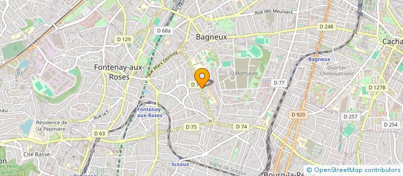 localisation de l'entreprise LA BELLE ATTENTION  CHATILLON