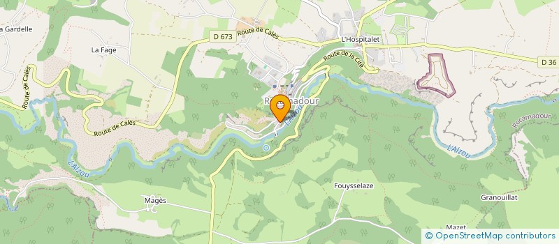 localisation de l'entreprise LA BELLE AUX BOUAT  ALVIGNAC