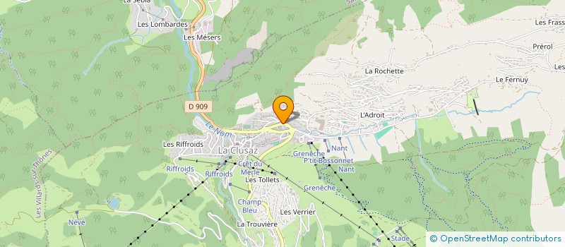 localisation de l'entreprise LA BELLE AVENTURE à LA CLUSAZ