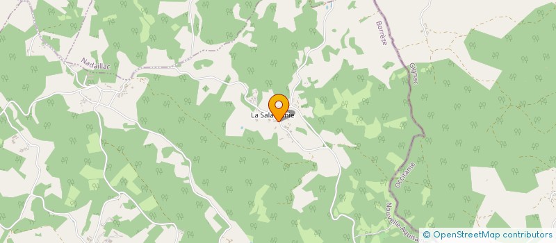 localisation de l'entreprise LA BELLE AVENTURE  SALIGNAC-EYVIGUES