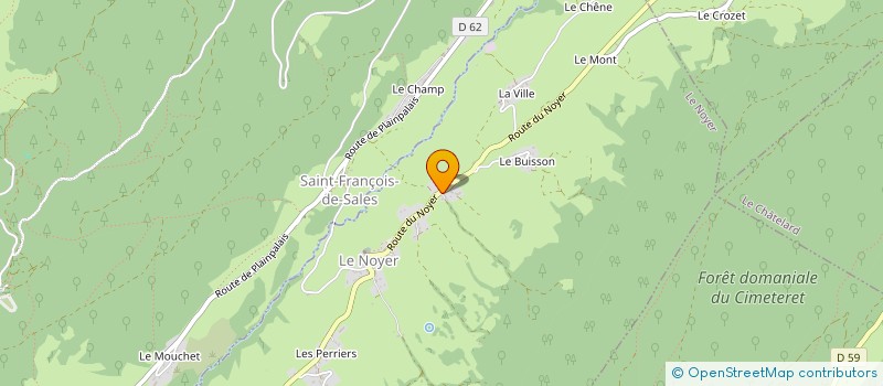 localisation de l'entreprise LA BELLE BAMBEE BAUJUE à LE NOYER