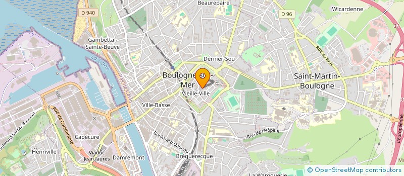 localisation de l'entreprise LA BELLE BARBUE à BOULOGNE-SUR-MER