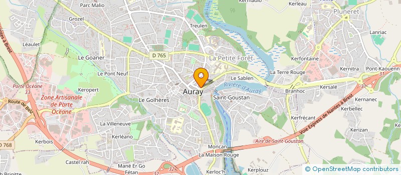 localisation de l'entreprise LA BELLE BIO à AURAY