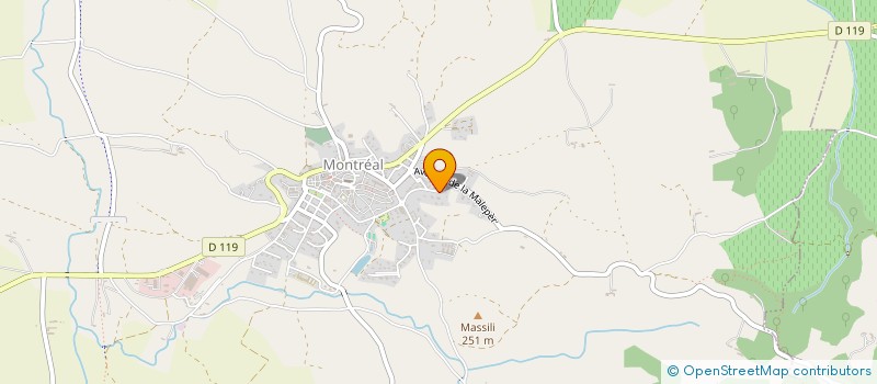 localisation de l'entreprise LA BELLE BLEUE  MONTREAL