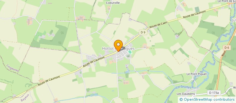 localisation de l'entreprise LA BELLE BLEUE  HOTTOT-LES-BAGUES