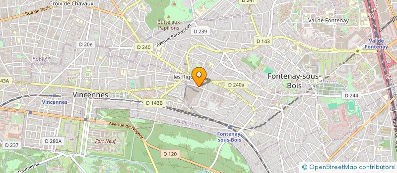 localisation de l'entreprise LA BELLE BOULANGE à FONTENAY-SOUS-BOIS