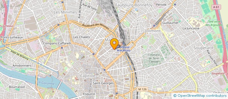 localisation de l'entreprise LA BELLE BRIQUE  TOULOUSE