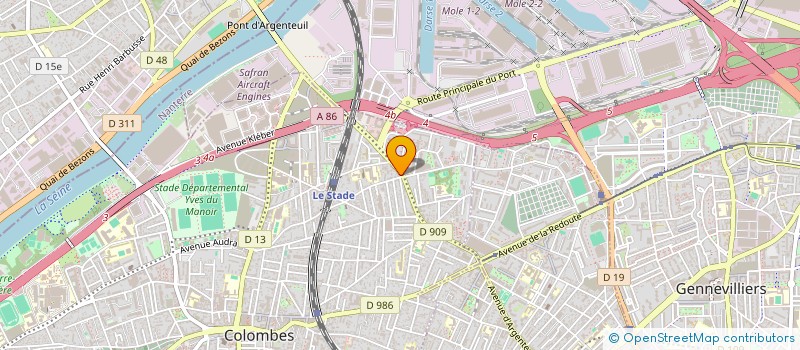 localisation de l'entreprise LA BELLE COLOMBES à COLOMBES