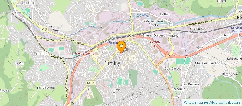 localisation de l'entreprise LA BELLE COTE  FIRMINY