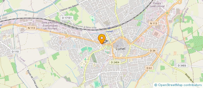 localisation de l'entreprise LA BELLE COTE  LUNEL