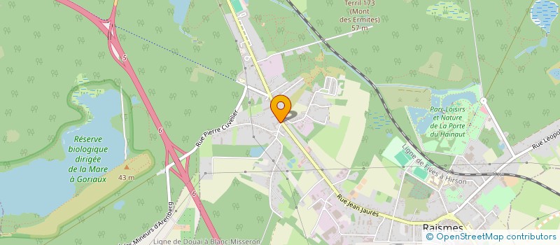 localisation de l'entreprise LA BELLE COUPE  RAISMES