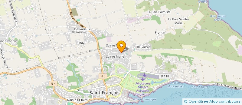 localisation de l'entreprise LA BELLE COUR  SAINT-FRANCOIS