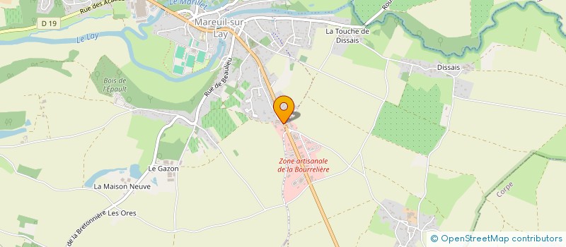 localisation de l'entreprise LA BELLE CUISINE à MAREUIL-SUR-LAY-DISSAIS