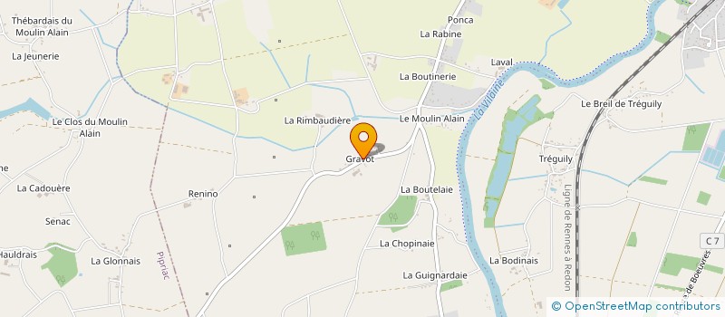 localisation de l'entreprise LA BELLE D'ANTAN  GUIPRY-MESSAC