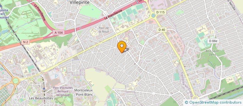 localisation de l'entreprise LA BELLE D'ORIENT à VILLEPINTE