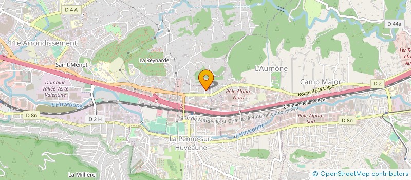 localisation de l'entreprise LA BELLE DE CADIX  LA PENNE-SUR-HUVEAUNE