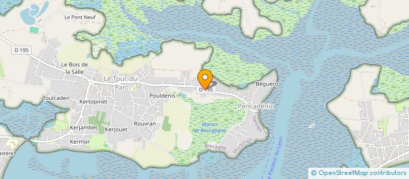localisation de l'entreprise LA BELLE DE PENERF  LE TOUR DU PARC
