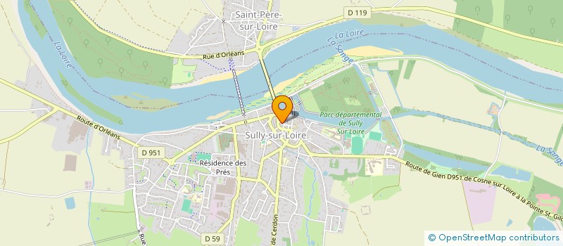 localisation de l'entreprise LA BELLE DE SULLY à SULLY-SUR-LOIRE