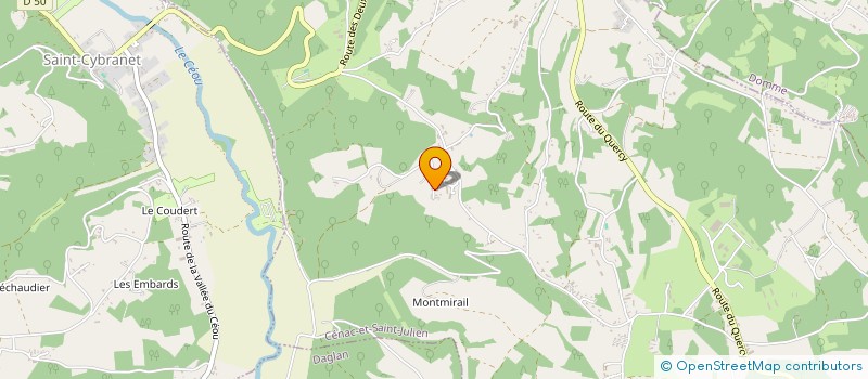 localisation de l'entreprise LA BELLE DEMEURE  SAINT-CYBRANET