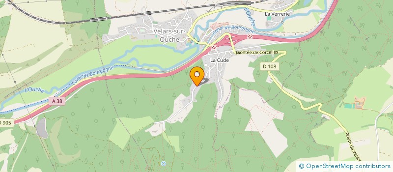 localisation de l'entreprise LA BELLE DEMEURE  VELARS-SUR-OUCHE