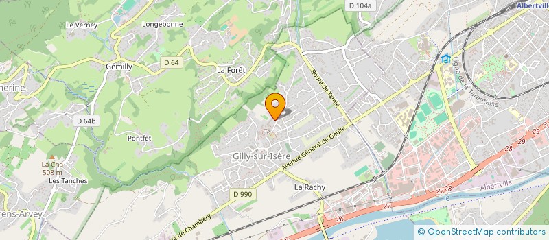 localisation de l'entreprise LA BELLE DENT  GILLY-SUR-ISERE