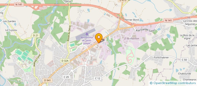 localisation de l'entreprise LA BELLE DES PRES à SAINT JUNIEN