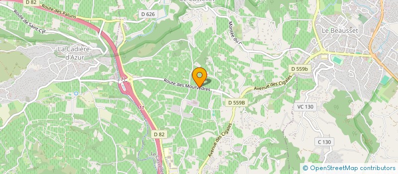 localisation de l'entreprise LA BELLE DISTRIBUTION à LE CASTELLET