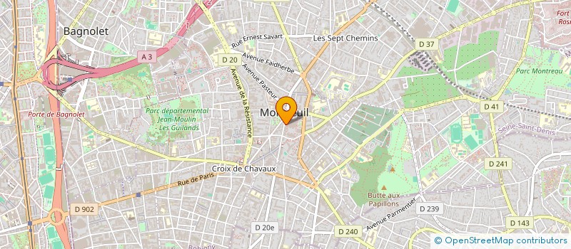 localisation de l'entreprise LA BELLE DOLCE VITA PRODUCTION  MONTREUIL