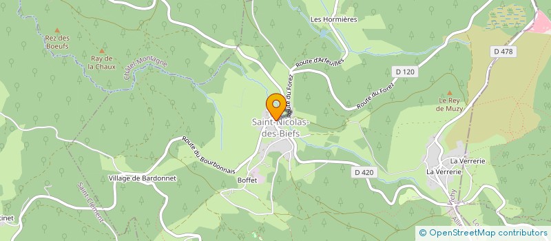 localisation de l'entreprise LA BELLE DORMANTE à SAINT-NICOLAS-DES-BIEFS
