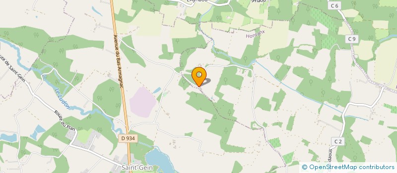 localisation de l'entreprise LA BELLE DU MARSAN  HONTANX