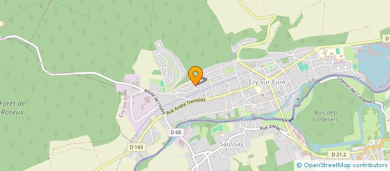 localisation de l'entreprise LA BELLE DU MOULIN  EZY-SUR-EURE