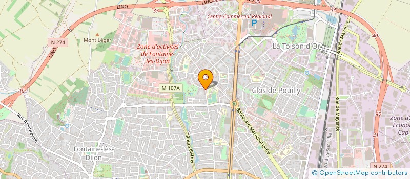 localisation de l'entreprise LA BELLE ECLUSE à DIJON