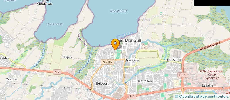 localisation de l'entreprise LA BELLE ELLA à BAIE-MAHAULT