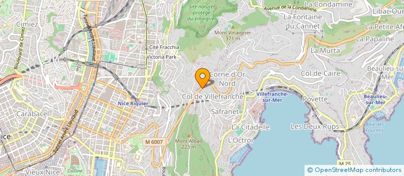localisation de l'entreprise LA BELLE ENDORMIE à VILLEFRANCHE-SUR-MER