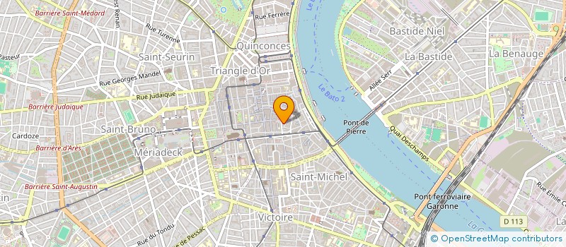 localisation de l'entreprise LA BELLE ENDORMIE  BORDEAUX