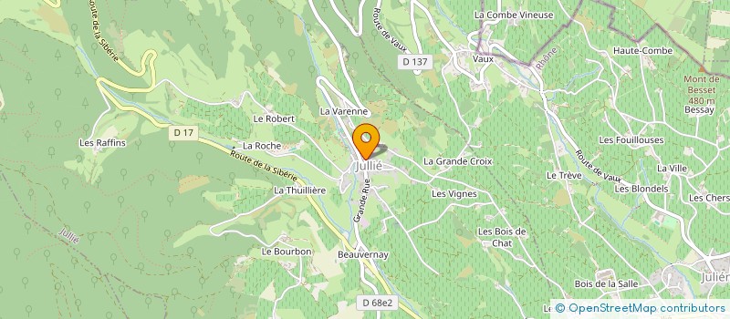 localisation de l'entreprise LA BELLE ENRAGEE  JULLIE