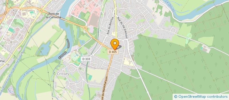 localisation de l'entreprise LA BELLE ENVOLEE à DOLE